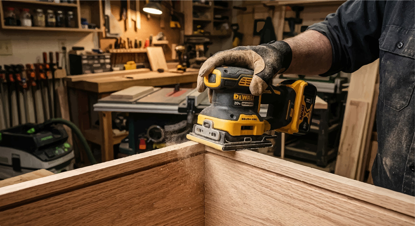 DeWALT DCW200B Review &amp; Comparison: Complete 1/4 Sheet Sander Buying Guide
