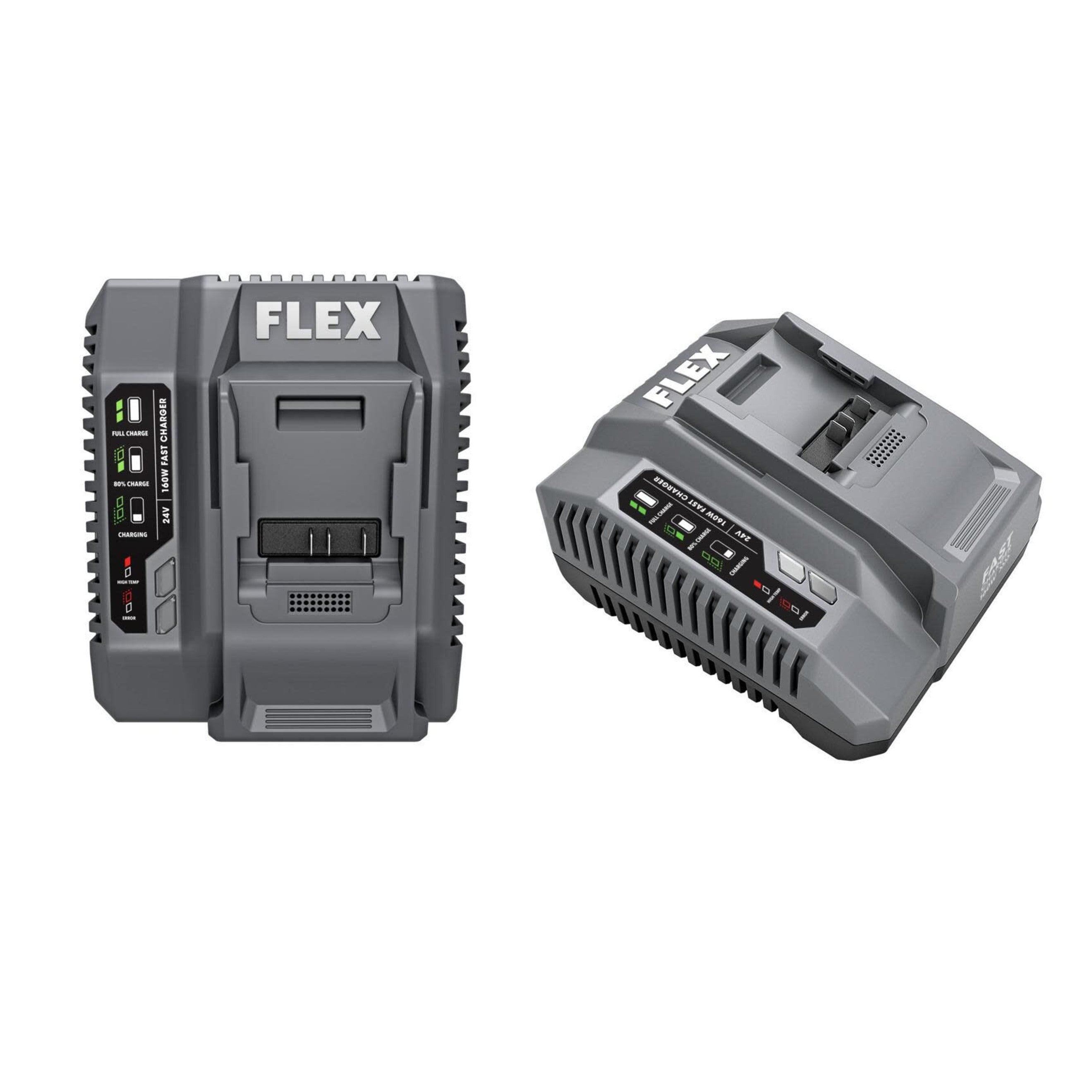 FLEX 24V 1/2-In. 2-Speed Hammer Drill With Turbo Mode Kit, (2 Batteries and a charger Included) FX1271T-2B