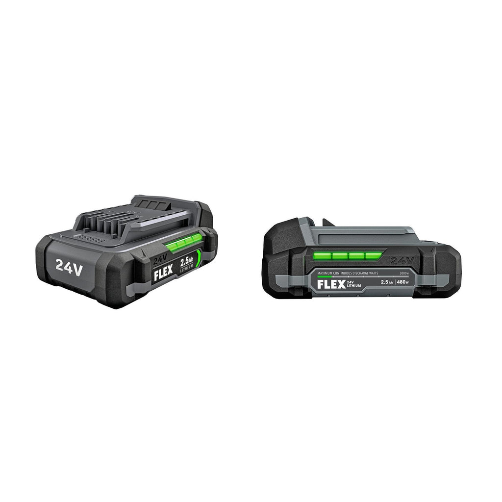 FLEX 24V 1/2-In. 2-Speed Hammer Drill With Turbo Mode Kit, (2 Batteries and a charger Included) FX1271T-2B