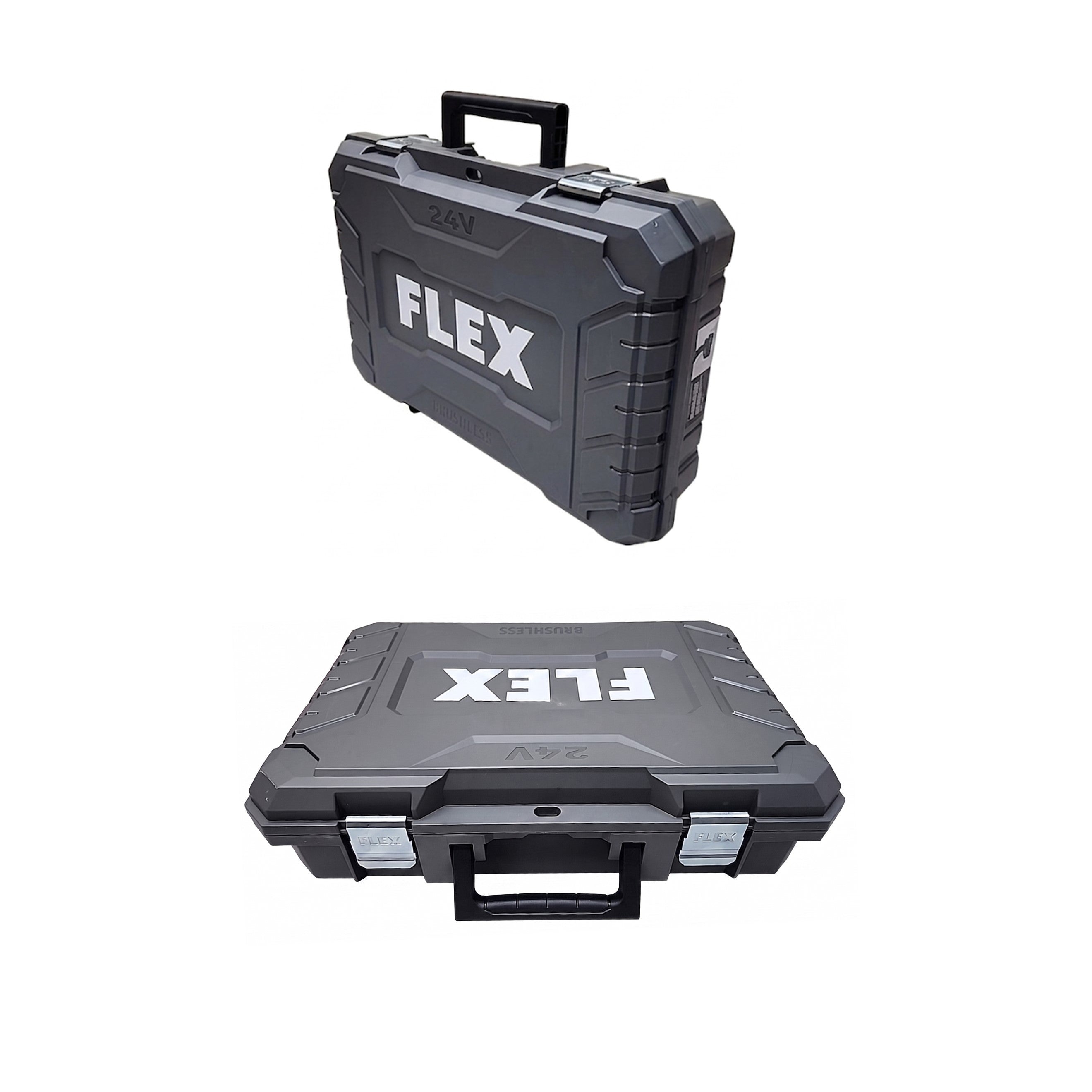 FLEX 24V 1/2-In. 2-Speed Hammer Drill With Turbo Mode Kit, (2 Batteries and a charger Included) FX1271T-2B
