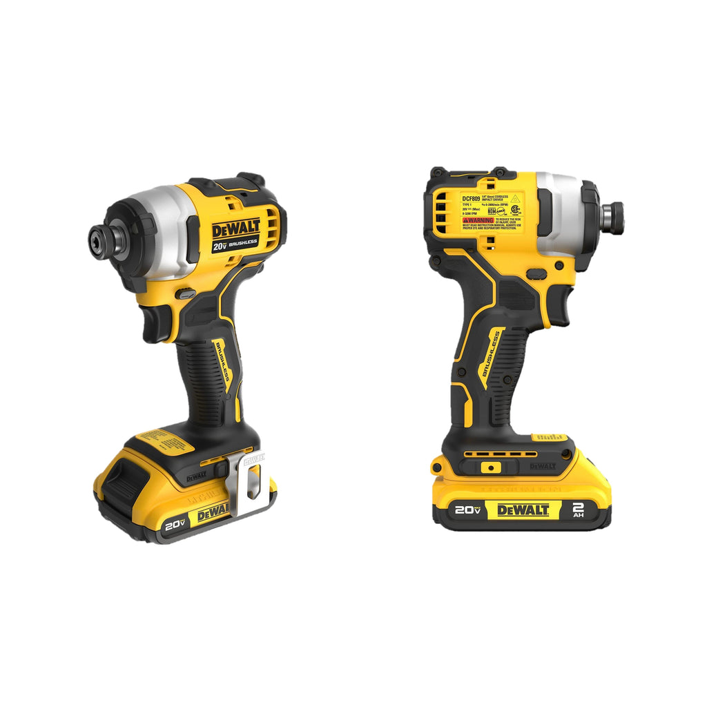 DEWALT ATOMIC 20V MAX Brushless Cordless Compact 1/4 Inch Impact Driver Kit (1 kit) DCF809D1