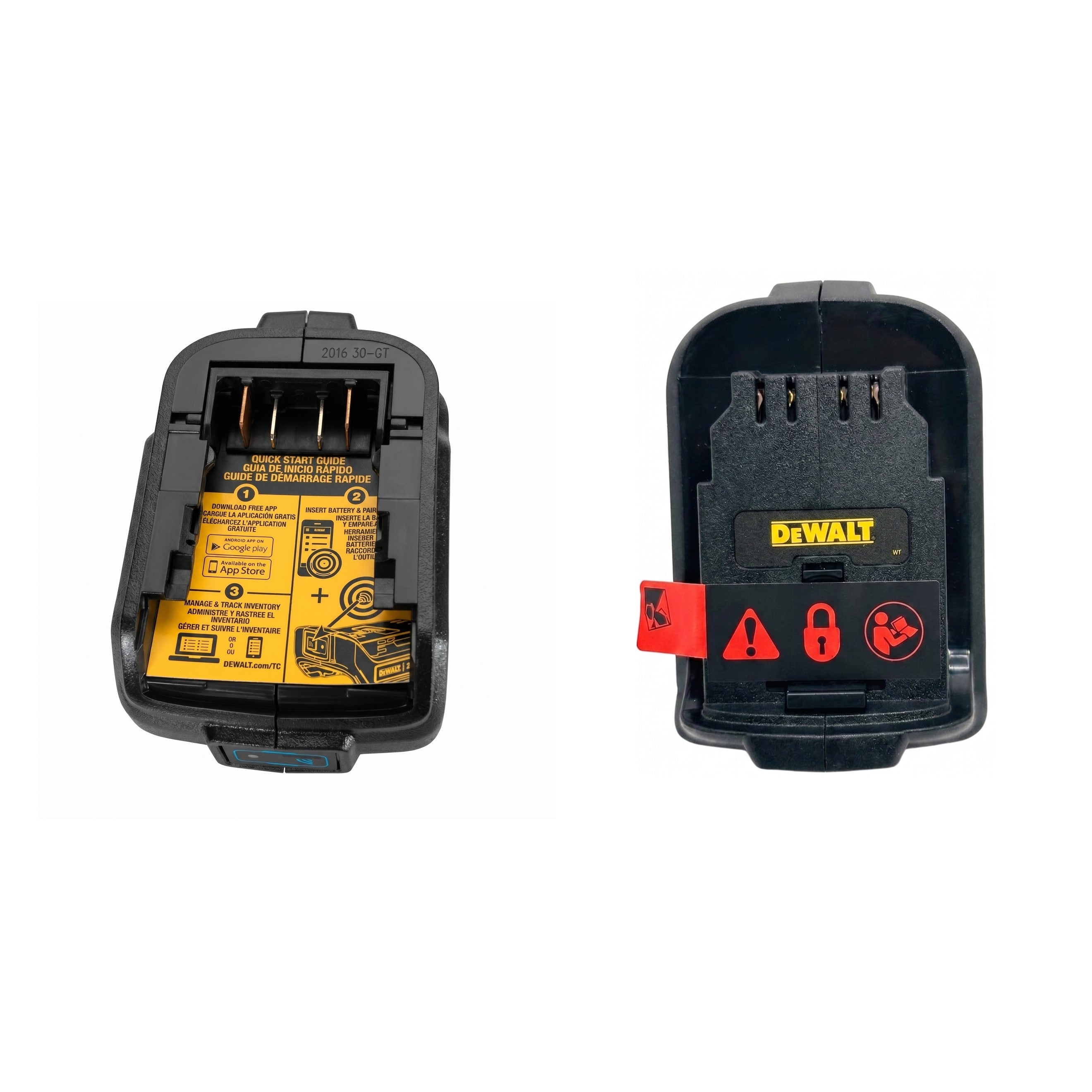 DEWALT Bluetooth Tool Tracker 20V MAX* Connector for Tool Tracking, Finder &Adapter for Battery, DCE040